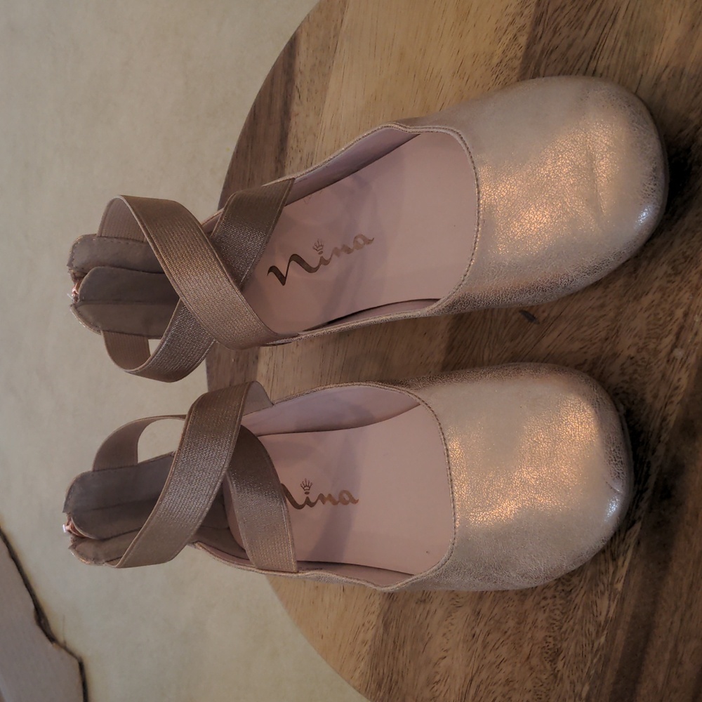 Blush pink ballet flats